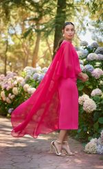 Vestido midi Timba con capa - Imagen 2