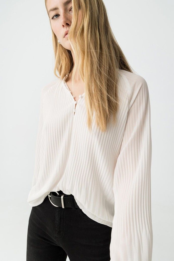 1741253328_59166f7646aa358da1e770d3d563764b Blusa Plisada Solar - Imagen 1