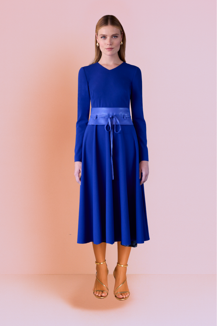 Vestido de Vuelo con Fajín Klein - Imagen 3