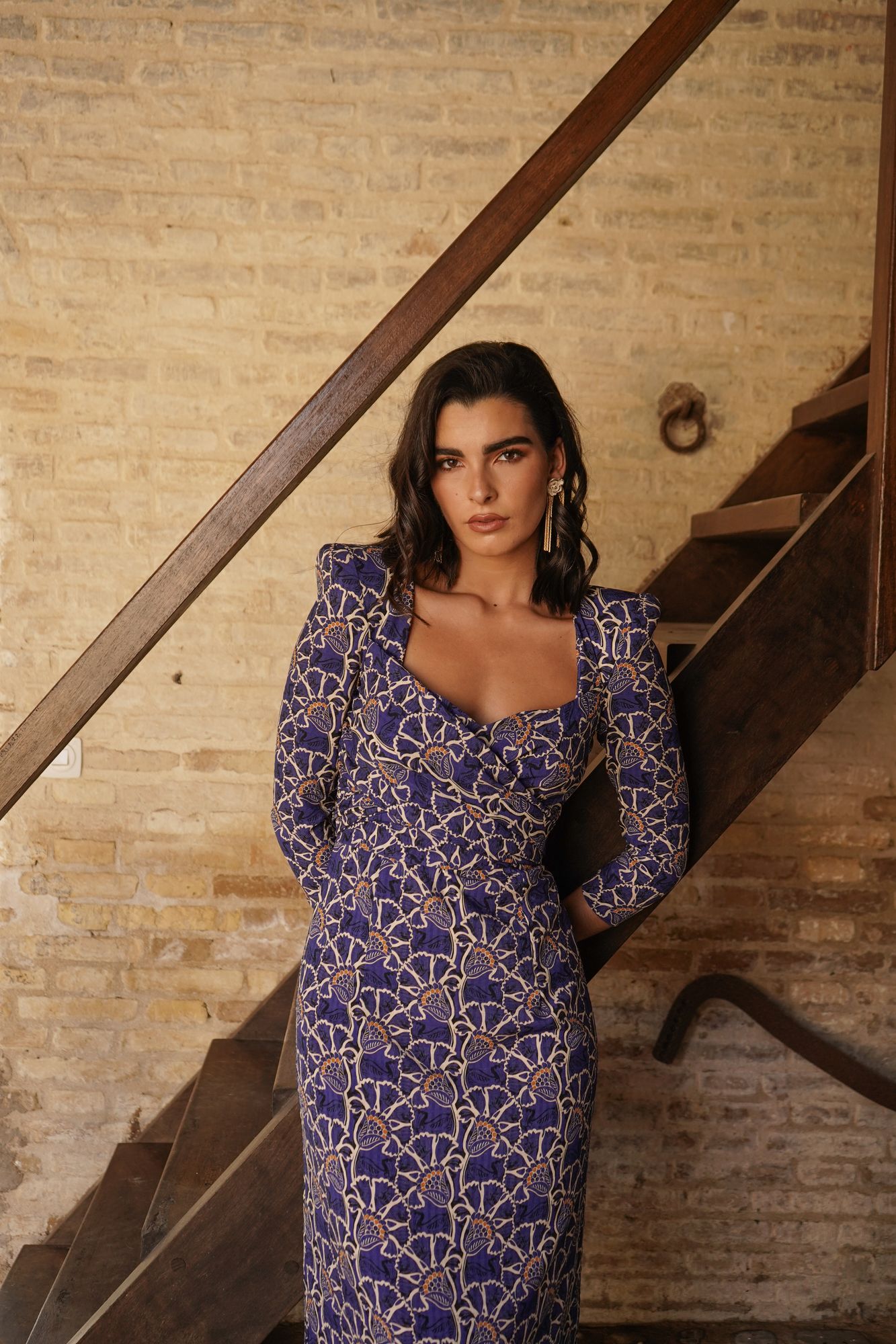 LAUREL_AZUL_2 Vestido Midi Laurel - Imagen 2