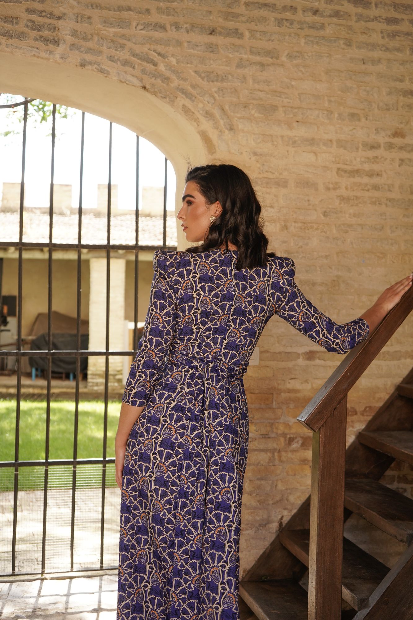 LAUREL_AZUL_3 Vestido Midi Laurel - Imagen 3