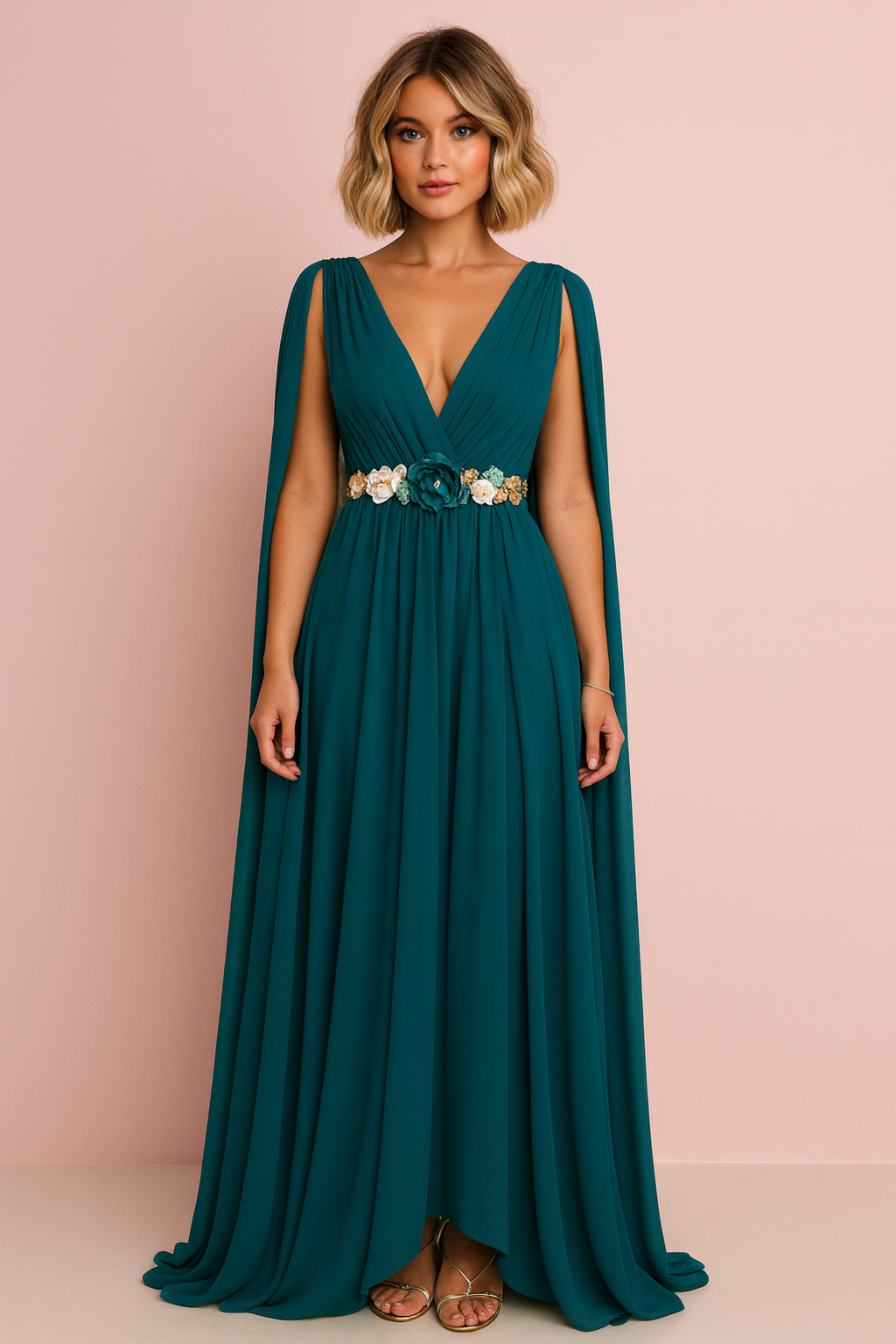 file_000000006fd06246924fe8bbc57b4097_1 Vestido Largo Anne Mangas de Capa - Imagen 1