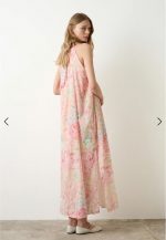 Vestido Halter Rosas - Imagen 3