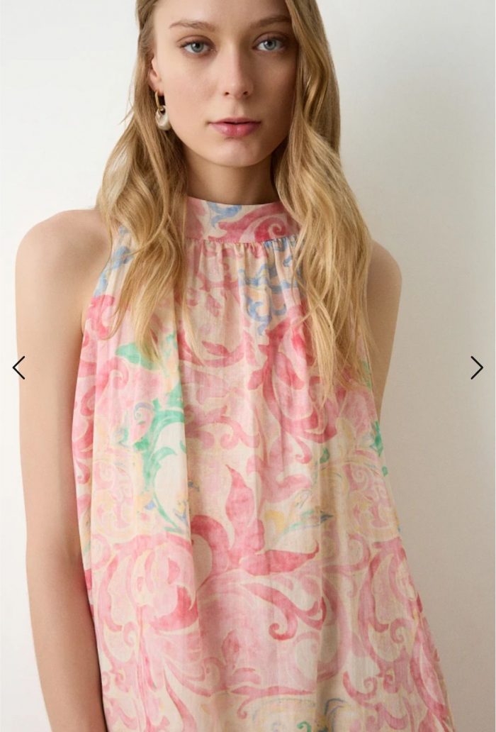 Vestido Halter Rosas - Imagen 4