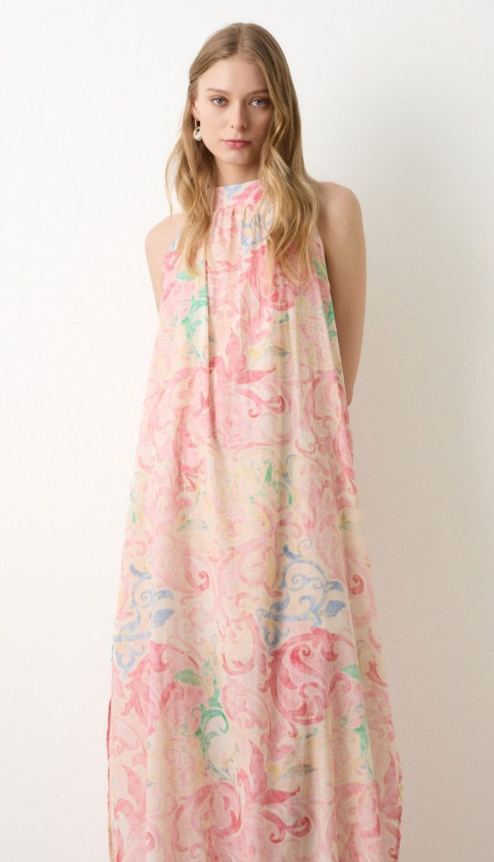 Vestido Halter Rosas - Imagen 6