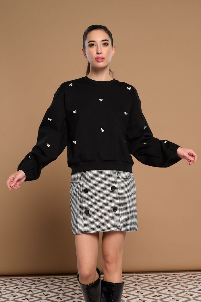 Black Rose Sweatshirt - Imagen 1
