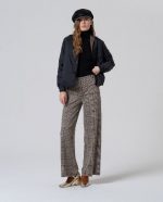 Pantalon recto de jacquard