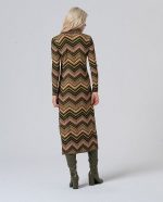 Vestido largo, camisero con cuello pico - Imagen 3