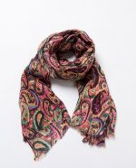 Pañuelo rectangular estampado