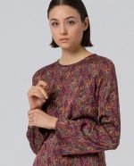 Blusa corta mangas acampanadas - Imagen 4