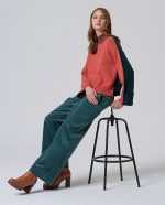 Jersey cuello alto con contrastes de color - Imagen 3