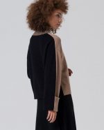 Jersey cuello alto con contrastes de color - Imagen 6