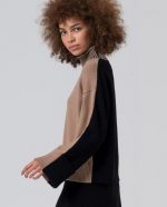 Jersey cuello alto con contrastes de color - Imagen 7
