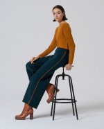 Pantalón de tricot con contrastes - Imagen 5