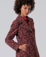 Abrigo largo con print y forro estampado - Imagen 8