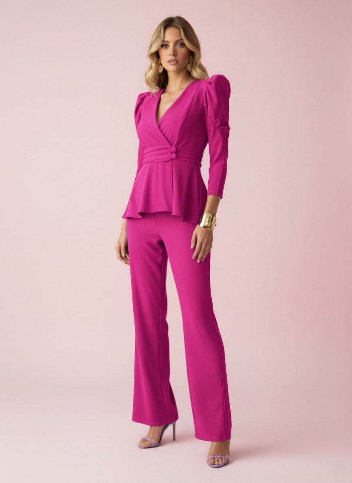 Traje de Pantalón Rubí - Imagen 1