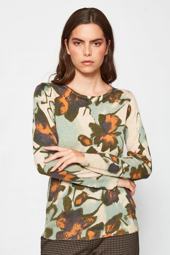 Jersey fino estampado floral - Imagen 2