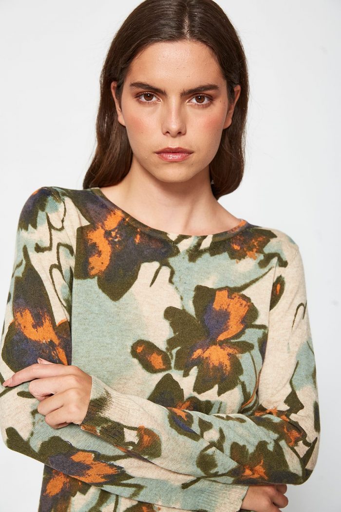 Jersey fino estampado floral - Imagen 6