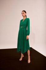 Vestido Midi Plisado