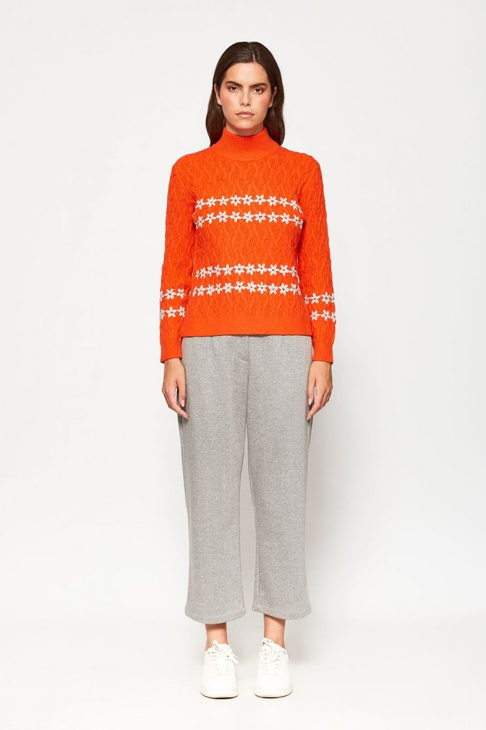 Jersey trenzado margaritas - Imagen 5