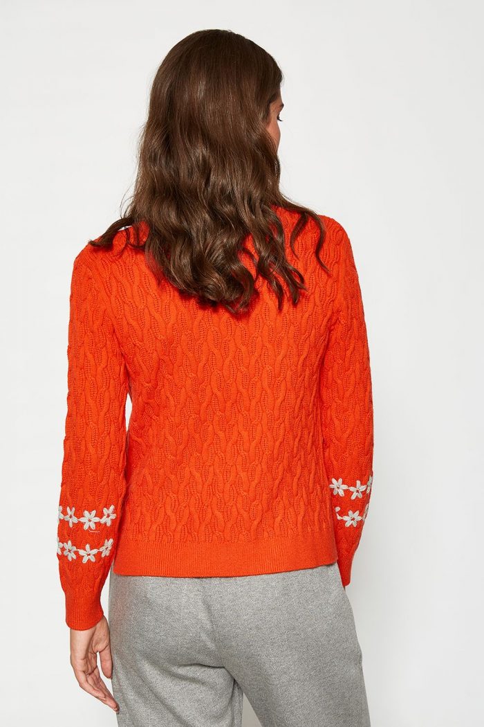 Jersey trenzado margaritas - Imagen 4