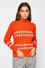 Jersey trenzado margaritas
