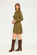 Vestido de punto kaki boots - Imagen 3