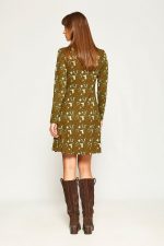 Vestido de punto kaki boots - Imagen 4