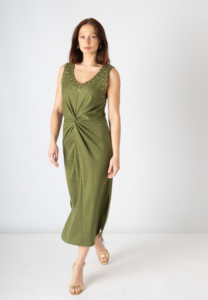 Vestido Gueparda Verde - Imagen 7