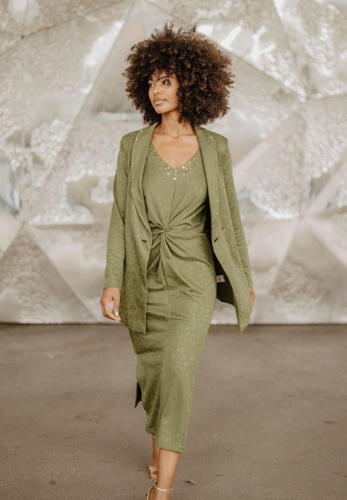 Vestido Gueparda Verde - Imagen 8