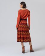 Falda midi con punto zig-zag - Imagen 3
