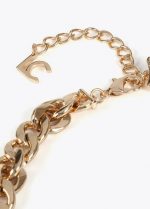Collar corto logo leopardo combinado cadena y perlas - Imagen 6