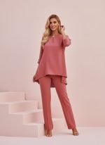 Conjunto de Pantalón y Blusón Escote Lágrima