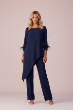 Conjunto Liso Asimétrico Blue Marine
