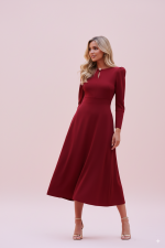 Vestido Midi Escote Lágrima