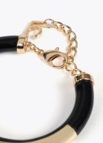 Pulsera tubo acrílico con metal logo troquelado - Imagen 2