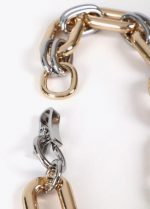 Collar corto eslabones bicolor logo ovalado - Imagen 4