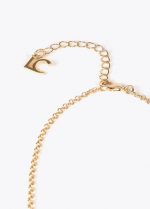 Collar largo nudo bicolor print animal - Imagen 5