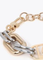 Pulsera eslabones bicolor logo ovalado - Imagen 4