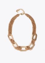 Collar corto engarzado multi cadenitas