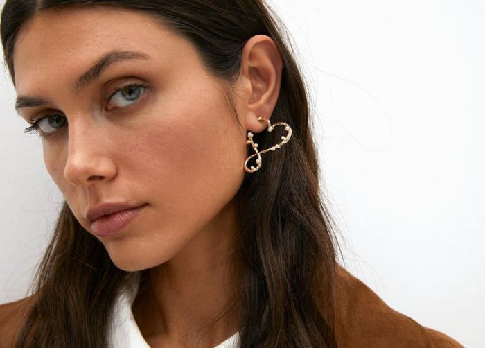 Pendientes corazón infinito con perlitas - Imagen 5
