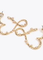 Pendientes corazón infinito con perlitas - Imagen 4