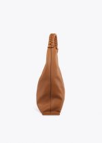 Bolso Shopper efecto piel asa trenzada - Imagen 3