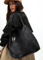 Shopper monograma rombos con logo