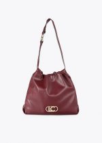 Bolso shopper efecto piel con logo LC ovalado - Imagen 5