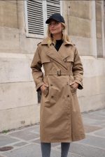 Trench gabardina larga
