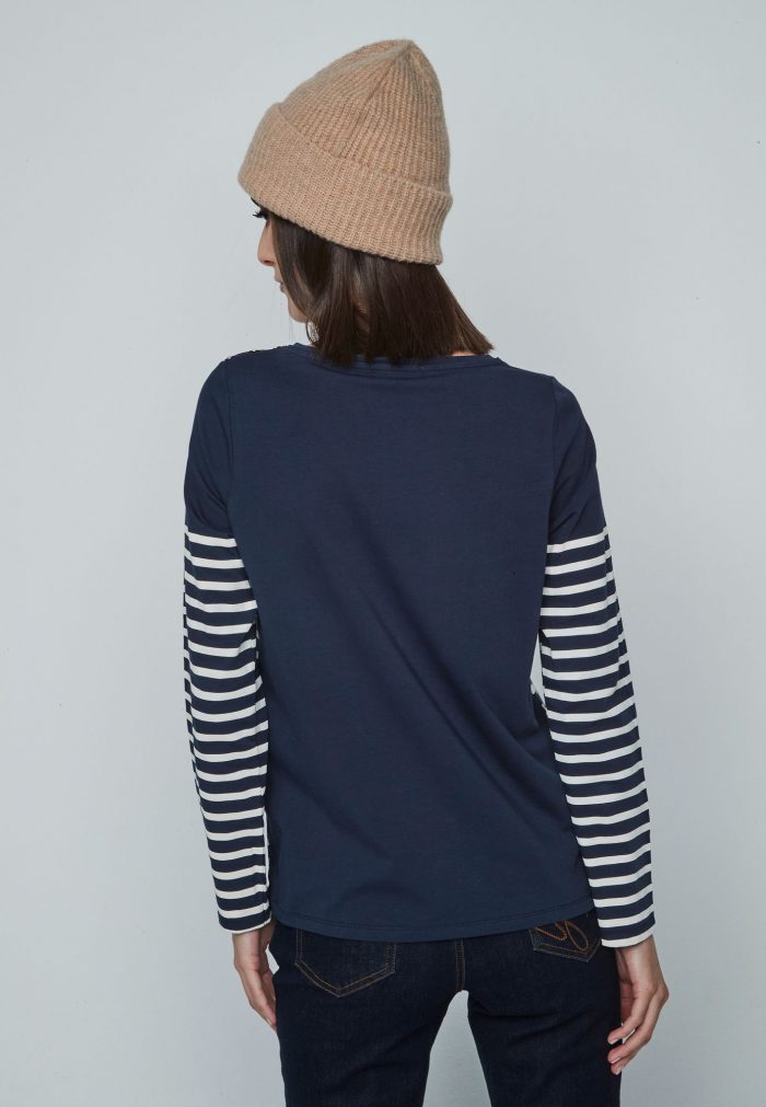 Camiseta raya texto - Imagen 5