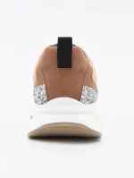 Zapatillas Taupe con Animal Print y Glitter - Imagen 6