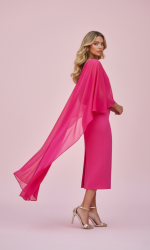 Vestido midi Timba con capa - Imagen 3