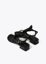 Sandalia con detalle lazo y pedrería - Imagen 4